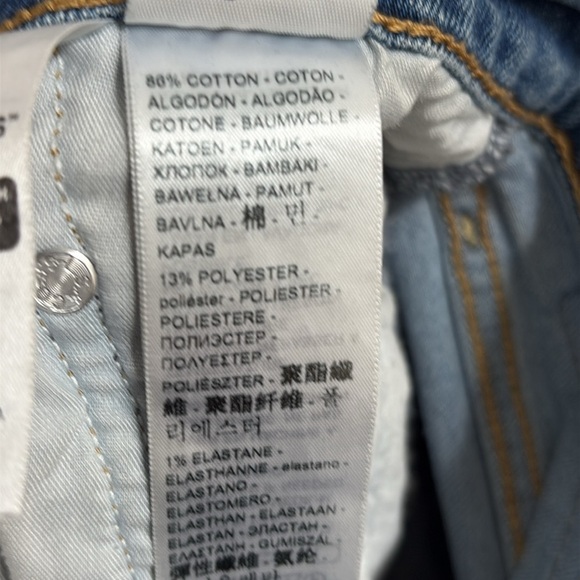 Levi's Ribcage High Rise Straight Ankle Jeans Size 29 - Picture 8 of 8